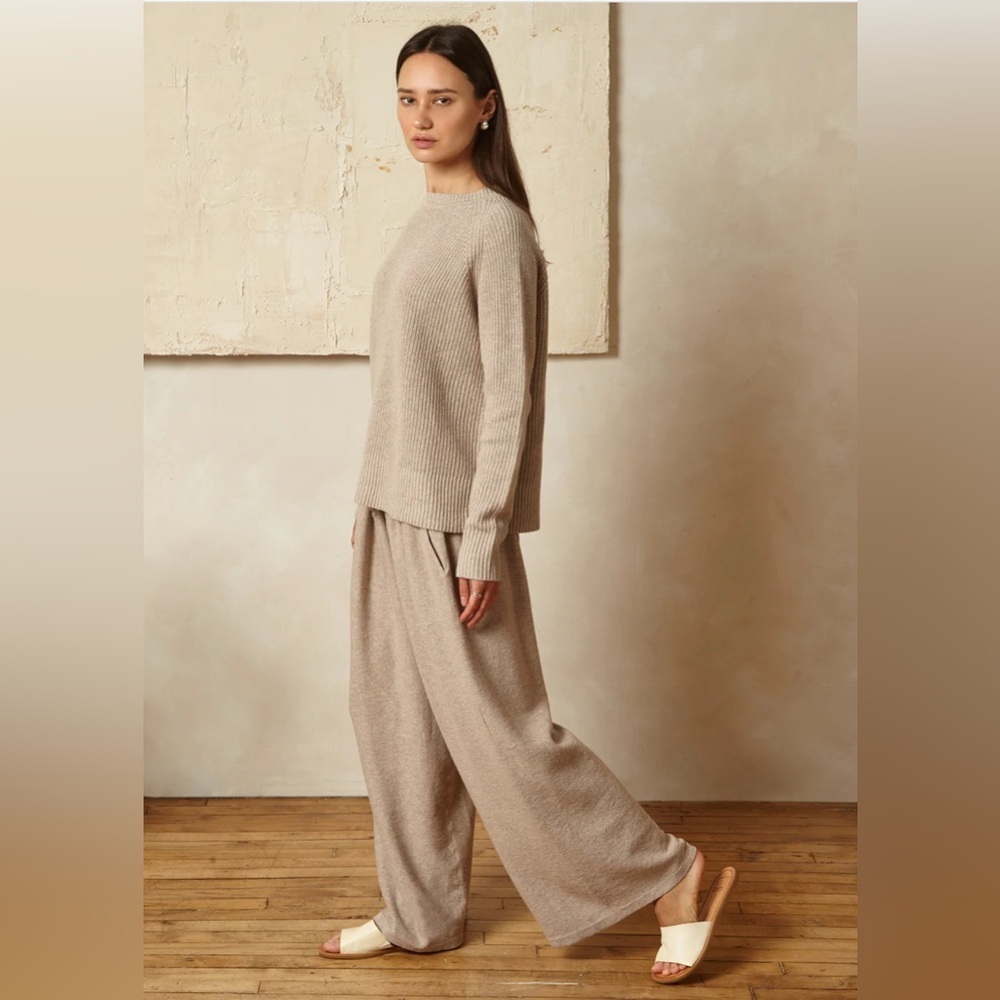Oyun MISU LINEN WIDE LEG PANTS